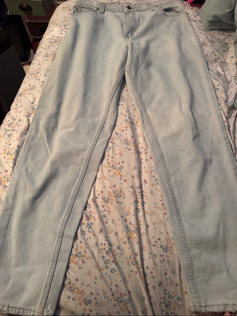 Levi's Pale Blue Straight-Leg Jeans